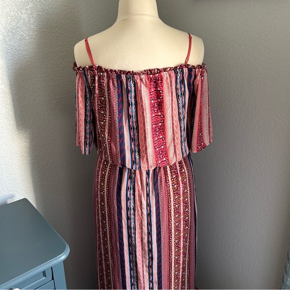 City Triangles Romper Maxi Dress - Picture 4 of 6